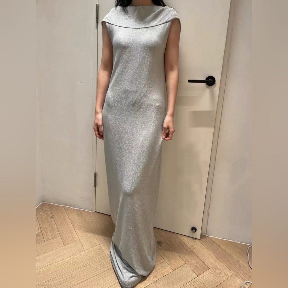 Viktoria Chan Silver Long Dress